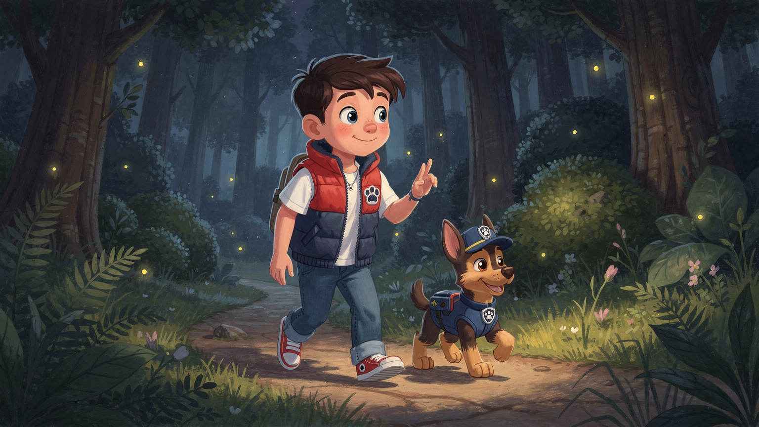 Светлячками в ночной сад